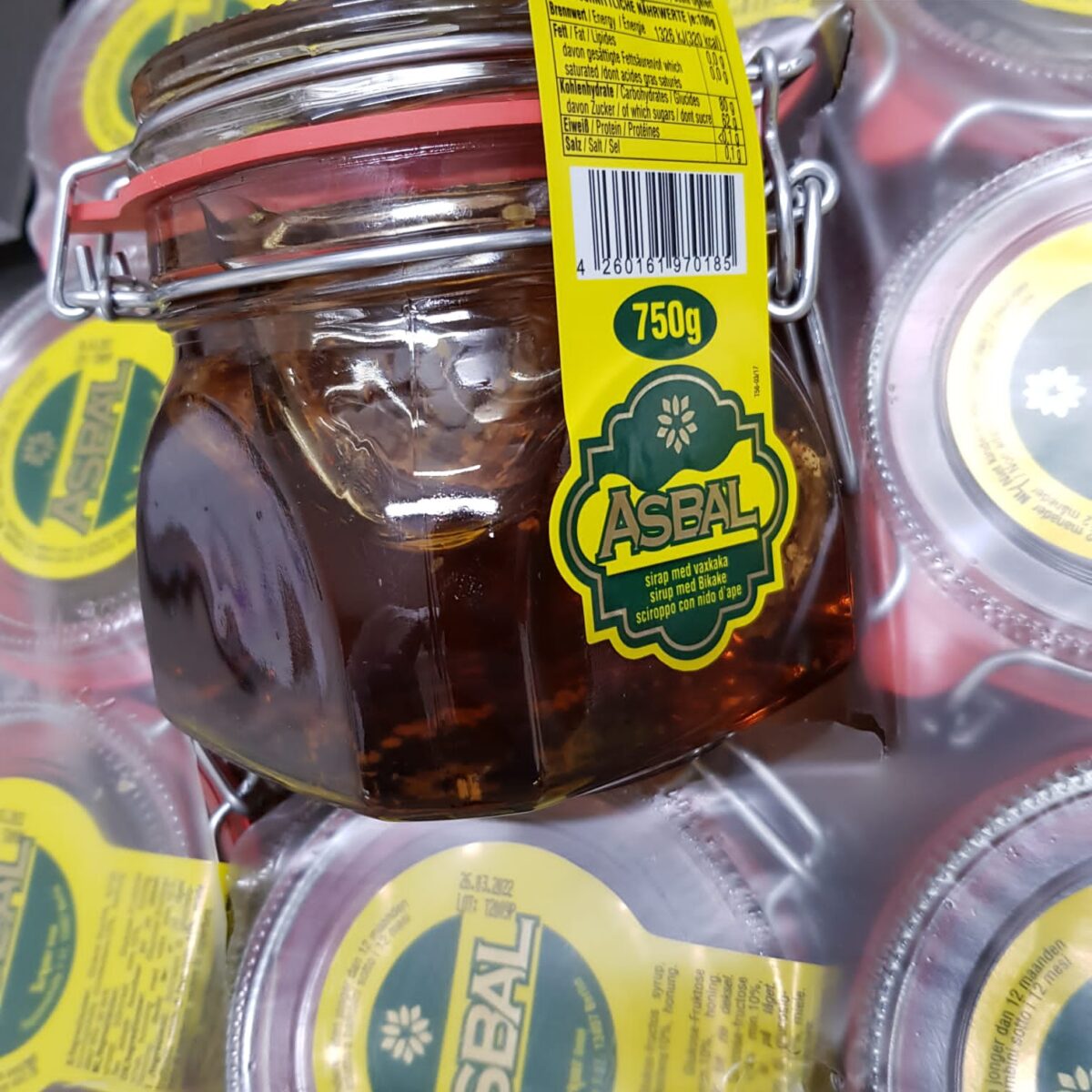 Honey with beehive