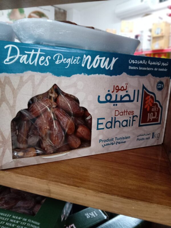 Datteri secchi Deglet Nour Edhaif confezione da 1000g
